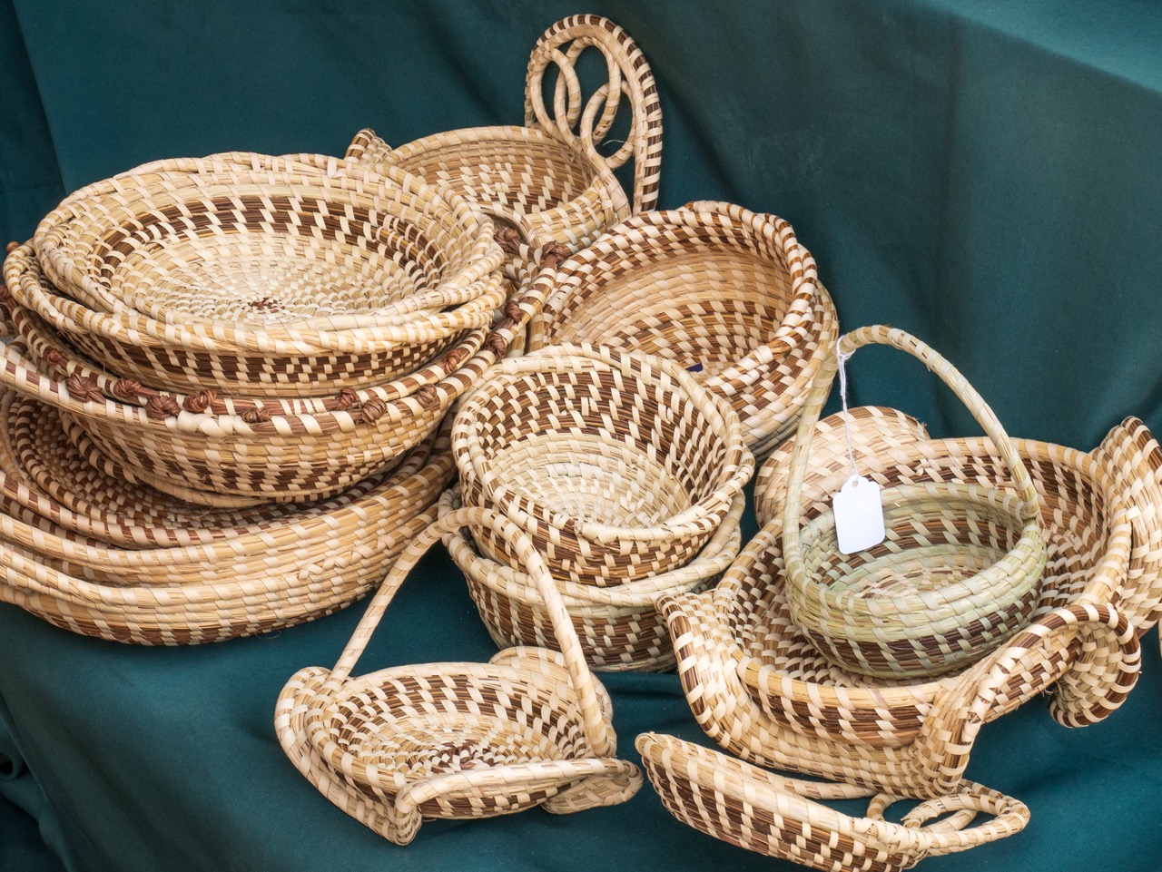 Gullah sweetgrass baskets are a well known brand in Charleston.
