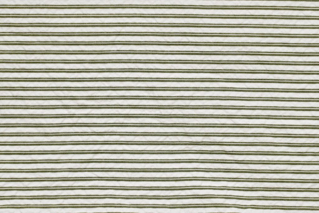 A close up of seersucker fabric.