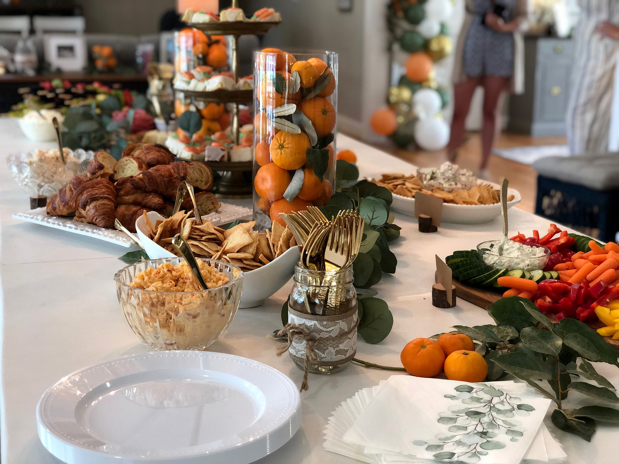 baby shower table setting